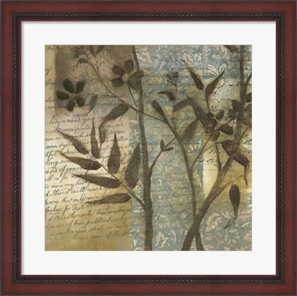 Framed Wildflower Tapestry I Print