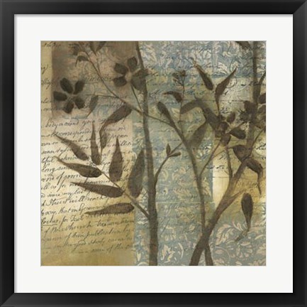 Framed Wildflower Tapestry I Print