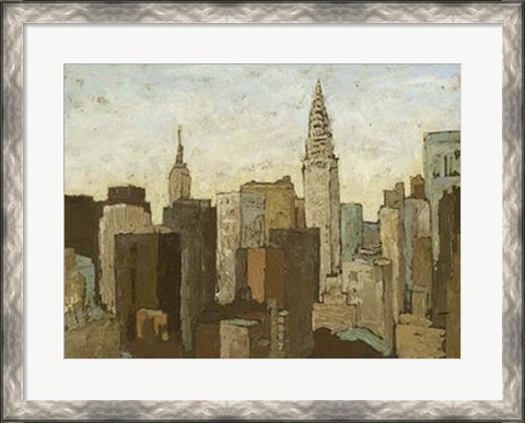 Framed City &amp; Sky II Print