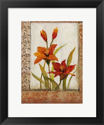 Framed Tulip Inset I Print