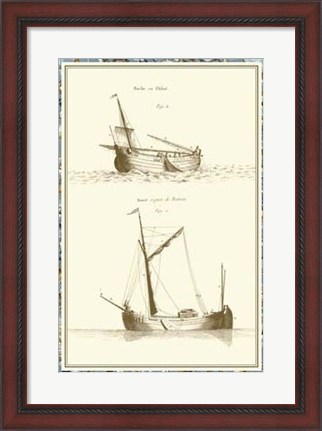 Framed Ship Schematics I Print
