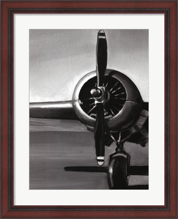 Framed Vintage Flight I Print