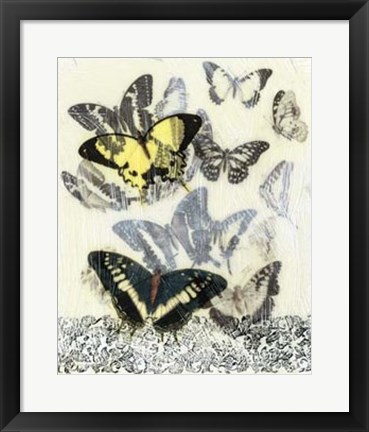 Framed Butterfly Habitat I Print