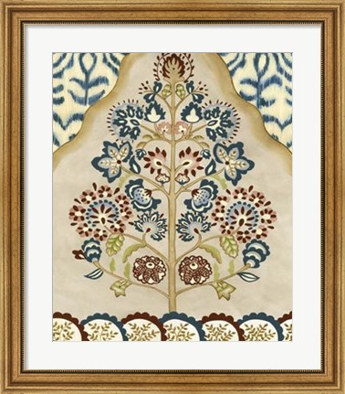 Framed Tapestry Tree I Print