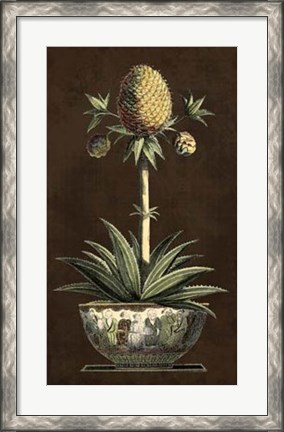 Framed Potted Pineapple I Print