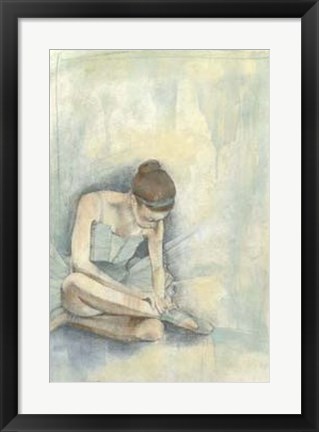 Framed Ballerina Repose I Print