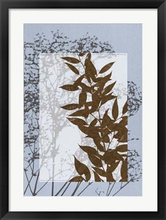 Framed Translucent Wildflowers VI Print