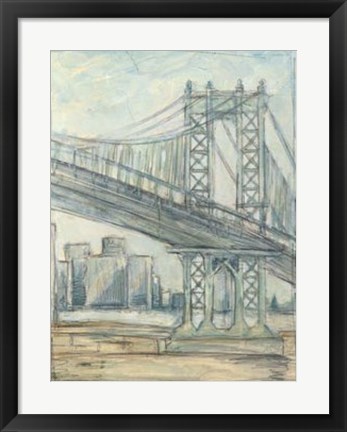 Framed Metropolitan Bridge II Print