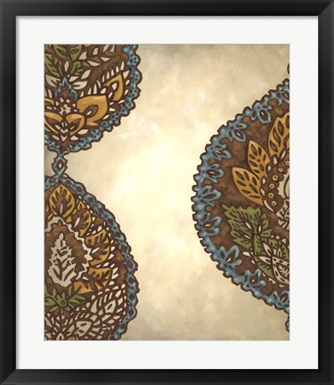 Framed Exotic Ornament I Print