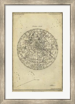 Framed Antique Astronomy Chart I Print