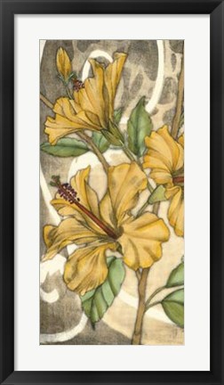 Framed Hibiscus Song I Print
