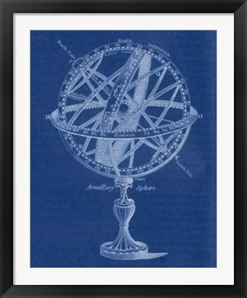 Framed Armillary Sphere I Print