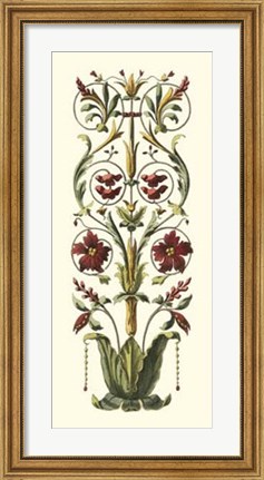 Framed Elegant Baroque Panel II Print