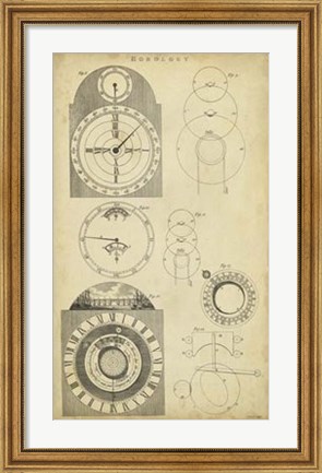 Framed Clockworks I Print