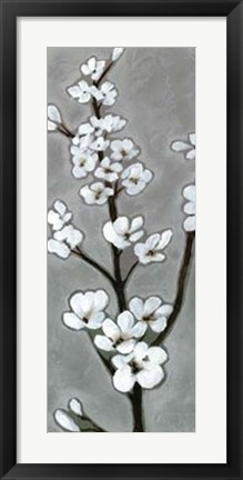 Framed White Blossoms I Print