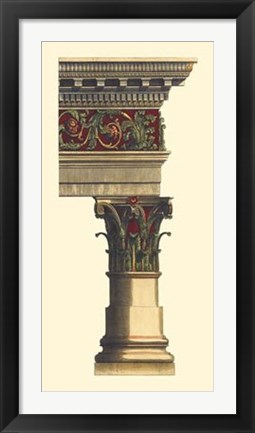 Framed Column &amp; Cornice II Print