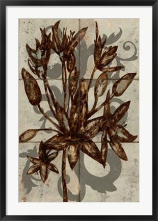 Framed Rustic Allium Print