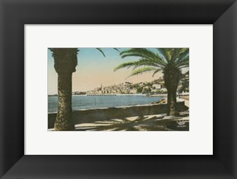 Framed Cote d&#39;Azur VI Print