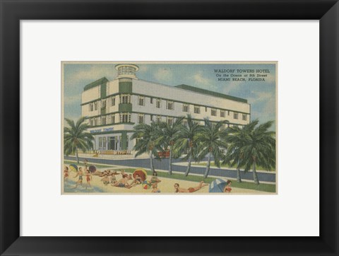 Framed Miami Beach V Print