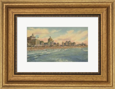 Framed Atlantic City, NJ- IV Print
