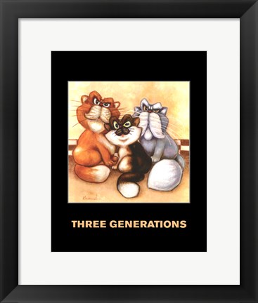Framed Three Generations Print