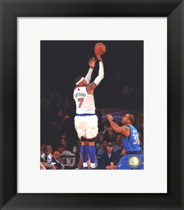 Framed Carmelo Anthony 2012-13 shooting Print