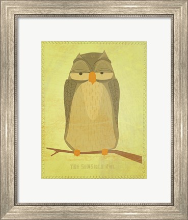 Framed Sensible Owl Print