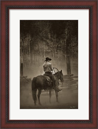 Framed Lost Canyon Cowboy Print