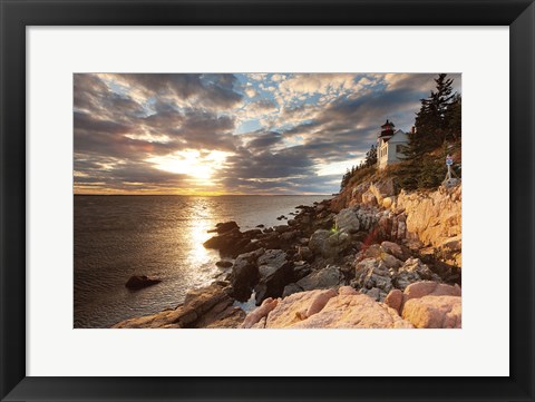 Framed Bass Harbor Lighthouse Print