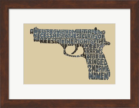 Framed Right to Bear Arms Print