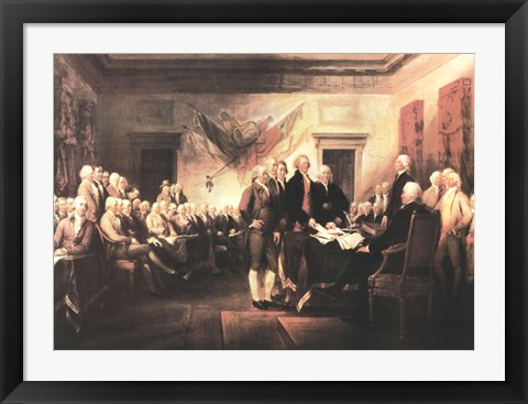 Framed Declaration of Independence Print