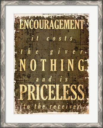 Framed Encouragement Quote Print