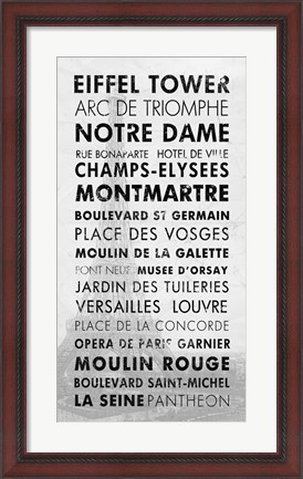 Framed Paris 1 Print
