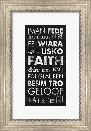 Framed Faith in Different Languages Print