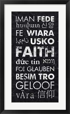 Framed Faith in Different Languages Print