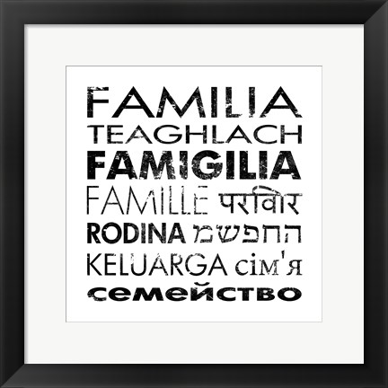 Framed Family Square Print