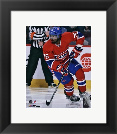 Framed P.K. Subban in action 2012-13 Print