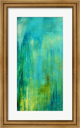 Framed Blue Mountain Rain I Print