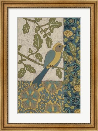 Framed Avian Ornament I Print