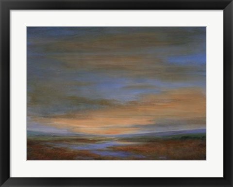 Framed Wetlands Sunset Print