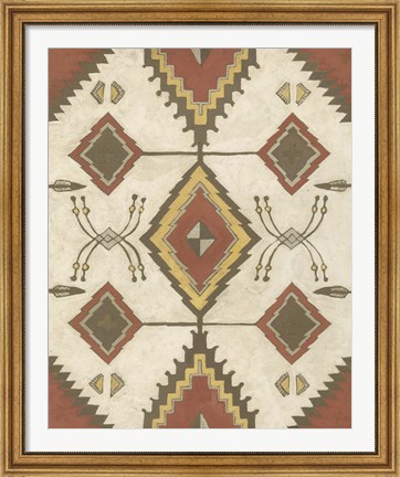 Framed Non-Embellished Native Design I Print