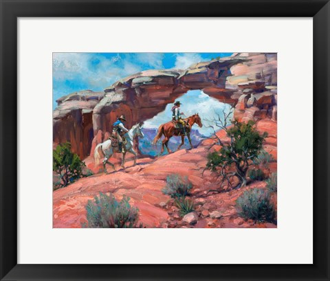 Framed Between Rocks &amp; Hard Places Print