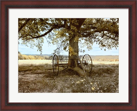 Framed Aux Arbeils Oak Print