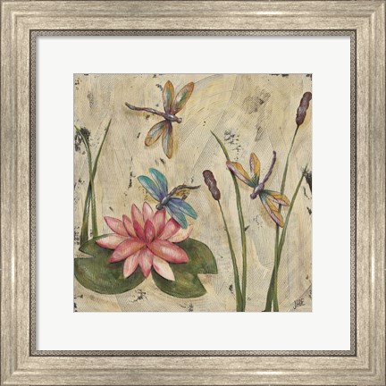 Framed Dancing Dragonflies II Print