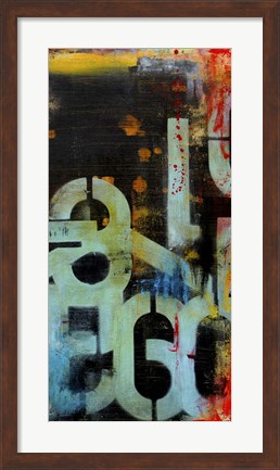 Framed Out Numbered II Print