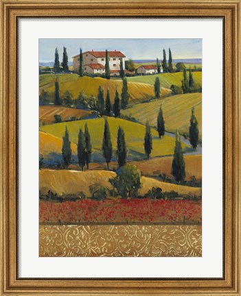 Framed Hilltop Villa II Print