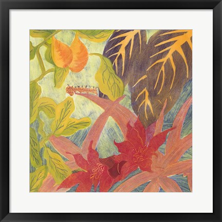 Framed Tropical Monotype IV Print