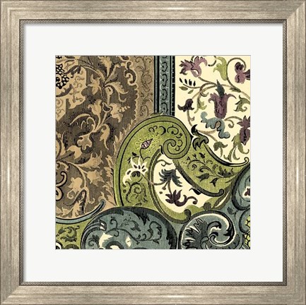 Framed Tapestry Elegance III Print