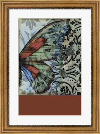 Framed Butterfly Tapestry II Print