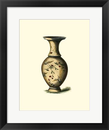 Framed Oriental Porcelain III Print